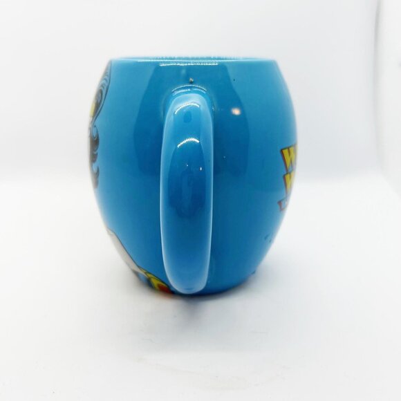 New DC Comics Wonder Woman Oval blue coffee mug - Picture 4 of 8